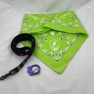 Grateful Dead dog leash & Bandana